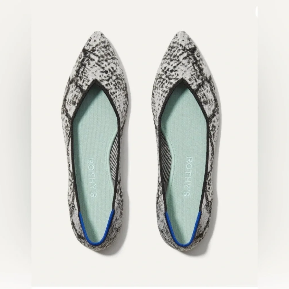 NIB Rothy's The Point Flats in Python, Size 9 - Picture 1 of 7